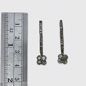 Belle Epoque Diamond Clover Drop Earrings