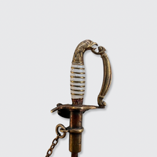 Load image into Gallery viewer, Victorian Enamel &amp; Diamond Sabre Pin