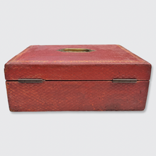 Load image into Gallery viewer, Red Jewellery Box, engraved &#39;Jan 17th 1888&#39;