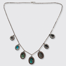 Load image into Gallery viewer, Late Victorian Turquoise Festoon Necklace