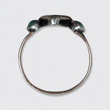 Load image into Gallery viewer, Georgian Foiled Topaz &amp; Turquoise Ring