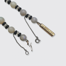 Load image into Gallery viewer, 1920s Opal &amp; Onyx Bead Necklace