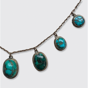 Late Victorian Turquoise Festoon Necklace