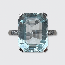 Load image into Gallery viewer, Vintage Aquamarine Ring, Mauboussin