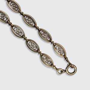 French Filigree Lavalier Necklace