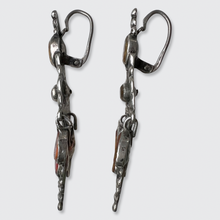 Load image into Gallery viewer, Georgian Foiled Quartz Girandole Earrings