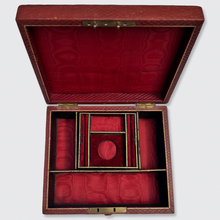 Load image into Gallery viewer, Red Jewellery Box, engraved &#39;Jan 17th 1888&#39;