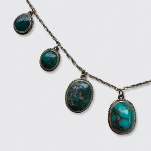 Late Victorian Turquoise Festoon Necklace