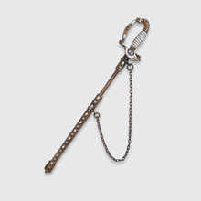 Load image into Gallery viewer, Victorian Enamel &amp; Diamond Sabre Pin