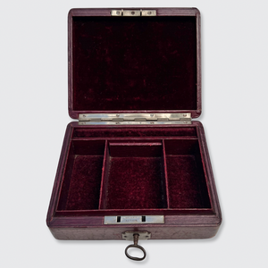 Red Jewellery Travel Box with Red Velvet Interior