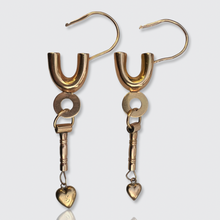 Load image into Gallery viewer, Antique Italian &#39;Gangane e Lucchetti&#39; Earrings, Ciociaria Region