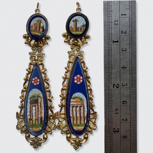 Load image into Gallery viewer, Victorian Grand Tour Micro Mosaic Earrings