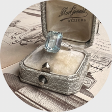 Load image into Gallery viewer, Vintage Aquamarine Ring, Mauboussin