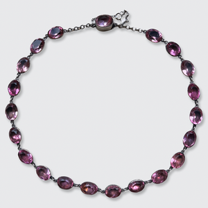 Georgian Pink Paste Riviere Necklace