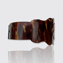 Load image into Gallery viewer, Victorian Tortoise &amp; Gold Cuff Bracelet