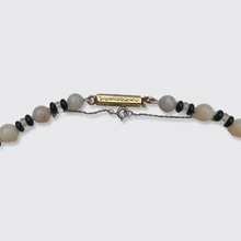 Load image into Gallery viewer, 1920s Opal &amp; Onyx Bead Necklace