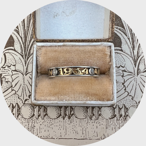 French Remembrance Ring, Anne 1934