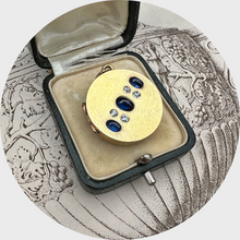 Load image into Gallery viewer, Round Sapphire &amp; Diamond Locket