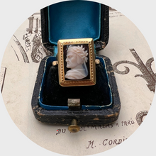 Load image into Gallery viewer, Hardstone Dante Alighieri Cameo Ring