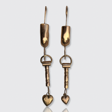 Load image into Gallery viewer, Antique Italian &#39;Gangane e Lucchetti&#39; Earrings, Ciociaria Region