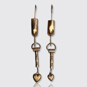 Antique Italian 'Gangane e Lucchetti' Earrings, Ciociaria Region