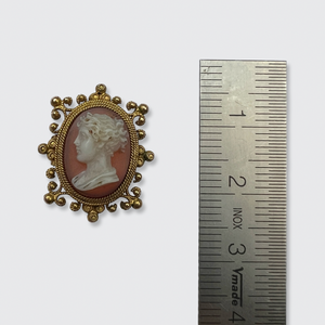 Victorian Miniature Cameo Brooch