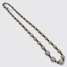 Load image into Gallery viewer, 1920s Opal &amp; Onyx Bead Necklace