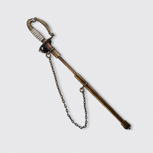 Load image into Gallery viewer, Victorian Enamel &amp; Diamond Sabre Pin