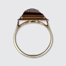 Load image into Gallery viewer, Hardstone Dante Alighieri Cameo Ring