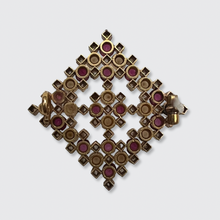 Load image into Gallery viewer, Belle Epoque Ruby, Diamond &amp; Pearl Brooch