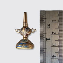 Load image into Gallery viewer, Victorian Enamel &#39;Dieu Defend Le Droit&#39; Watch Fob