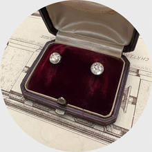 Load image into Gallery viewer, Victorian Rose-Cut Diamond Solitaire Earrings