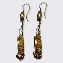 Load image into Gallery viewer, Pietra Dura Peony Rose &#39;Day to Night&#39; Earrings