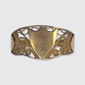 Georgian Filigree Shield Ring