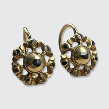 Load image into Gallery viewer, Spanish Rose-Cut Diamond Flower Earrings