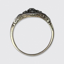 Load image into Gallery viewer, Art Deco Open-Worked Diamond Shield Ring