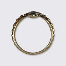 Load image into Gallery viewer, Victorian Turquoise &amp; Pearl Ring