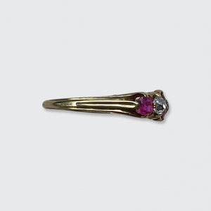 Ruby & Diamond Five-Stone Ring