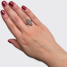 Load image into Gallery viewer, Victorian Oval Rose-Cut Diamond Cluster Ring