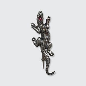 Victorian Silver Lizard Brooch