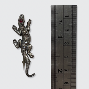 Victorian Silver Lizard Brooch