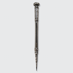 Victorian Silver Mechanical Pencil with Calendar Function