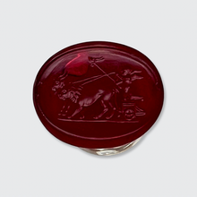 Load image into Gallery viewer, Paste Desk Wax Intaglio Seal Depicting Cupid Riding a Chariot