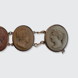 Grand Tour Lava Cameo Bracelet