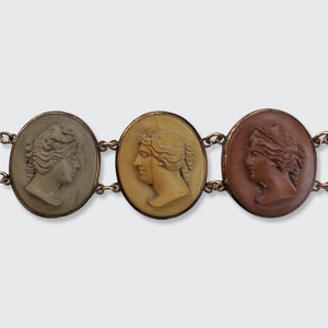 Grand Tour Lava Cameo Bracelet